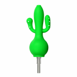 Cactus Silicone Dab Straw - 5.8" / Colors Vary - Image 3