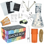 Smoke Box Water Pipe and Smoking Kit - 7.75" / 14mm F / Colors Vary - Image 2