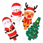 15CT FISHBOWL - Christmas Themed Silicone Hand Pipe  -  4" / Styles Vary - Image 3