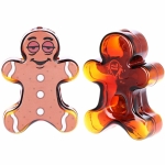 Pulsar Dazed and Delicious Ginger Bread Man Glass Hand Pipe - 4.75" - Image 2