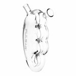 Pulsar Knuckle Bubbler Glass Cone Holder - 5.5" / Clear - Image 4