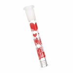 Pulsar Valentine's Hearts 'n' Roses Glass Herb Pipe Duo - 10" / 14mm F - Image 4