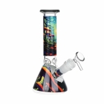 Mushroom Forest Glass Beaker Water Pipe Smoking Set - 7.75" - Image 5