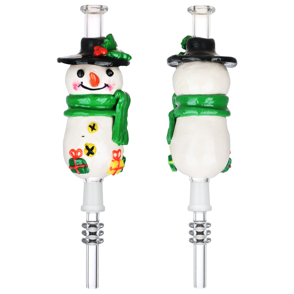 d869bced-f743-4903-ab75-4911eec7d1c9.jpg Snowman Vapor Vessel w/ Quartz Tip - 7" / 10mm F - Image 1