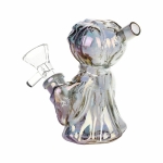 4CT BUNDLE - SeshGear Jack-O-Lantern Ghost Glass Bubbler - 4" / Assorted Colors - Image 3