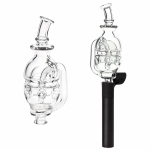 Pulsar Fab Egg Bubbler Glass Mouthpiece Attachment for Puffco Pivot - 5" / Clear