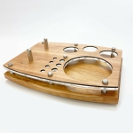 The Zenco Drinking Glass Vaporizer Organizing Tray For Duo or Flow and Cleaning Station with ISO Pump and Swab Jar - Image 4
