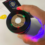 LED Light Show Herb Grinder ~ Magnetic Lid, 4 Pieces with Screen Catcher, Let our fun 2.5" Black Retro-Grind light up your daily grind! - Image 3