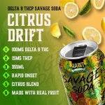 Habit D9 + THCP Savage Soda | 12oz | 100mg D9 + 15mg THCP | 6ct Pack - Image 4