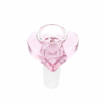 Pulsar Double Kiss Heart Glass Water Pipe - 11" / 14mm F - Image 4