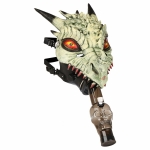 Gas Mask with Acrylic Water Pipe | 8" - Image 3